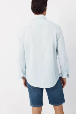 Camisa rayas algodón slub