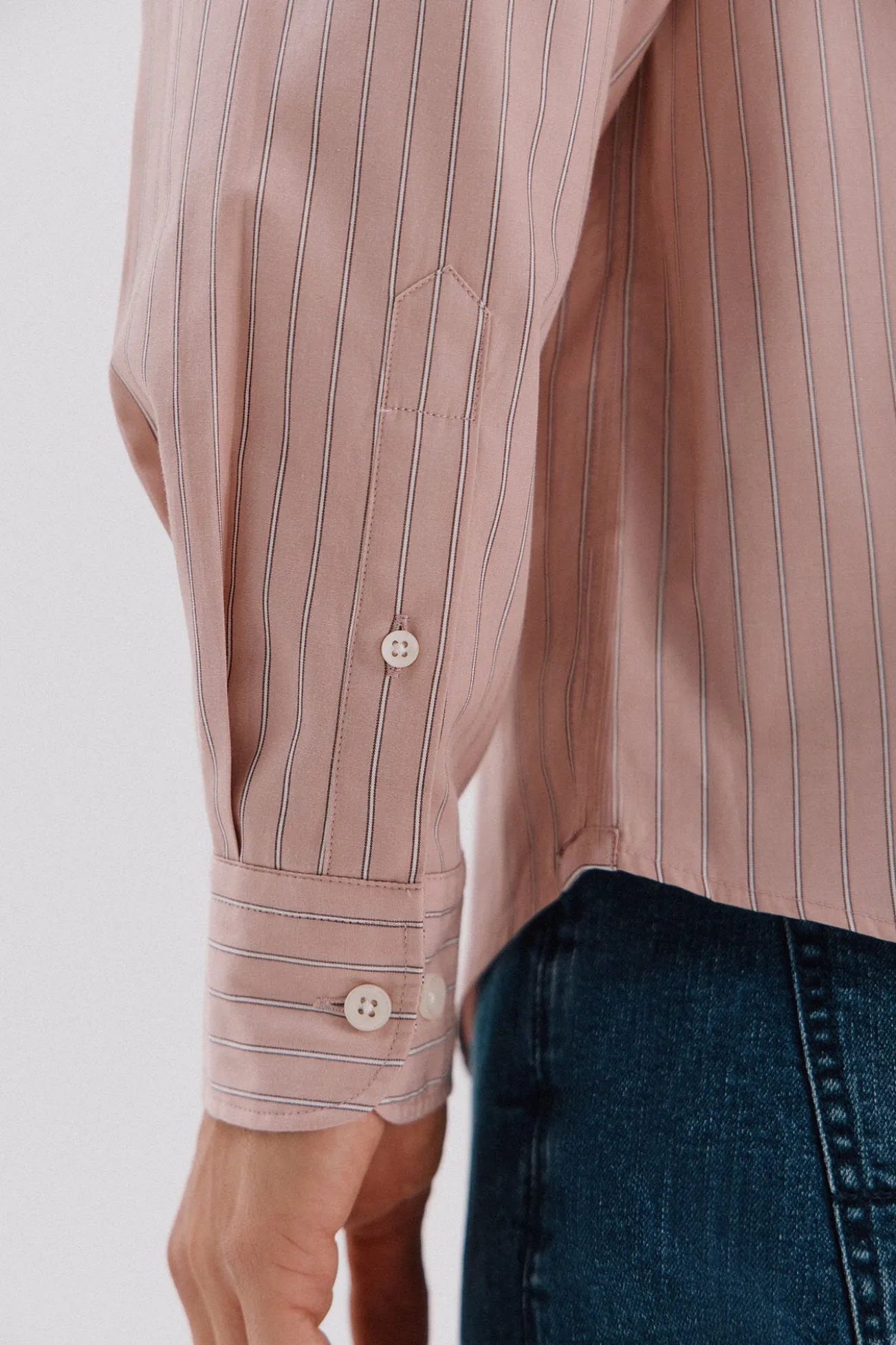 Camisa rayas algodón tencel