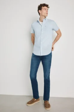 Camisa rayas manga corta