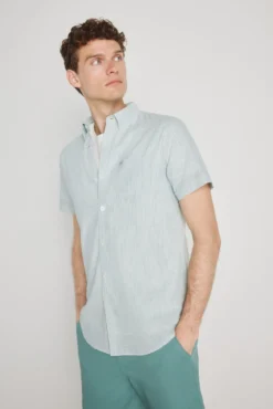 Camisa rayas manga corta