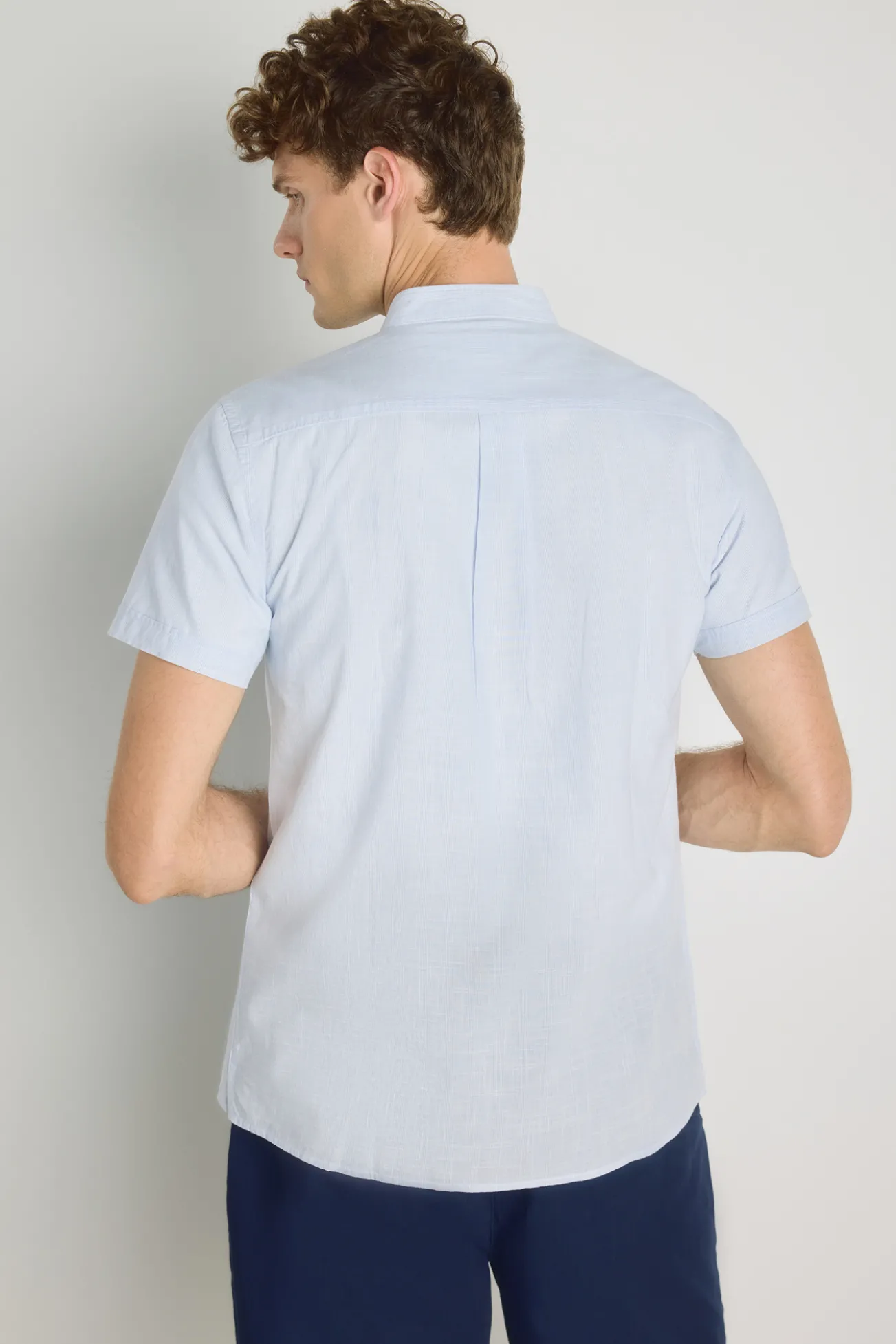 Camisa rayas manga corta