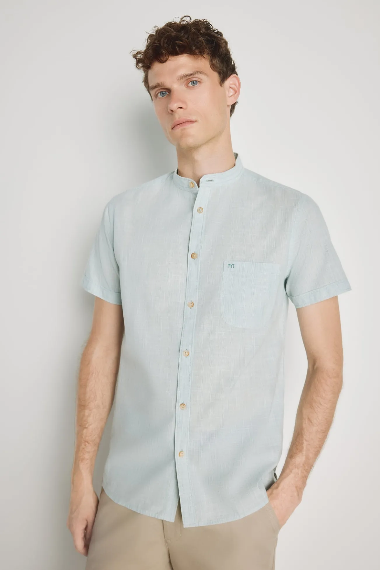 Camisa rayas manga corta