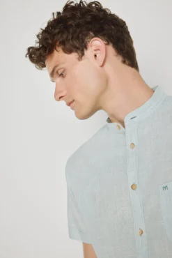 Camisa rayas manga corta