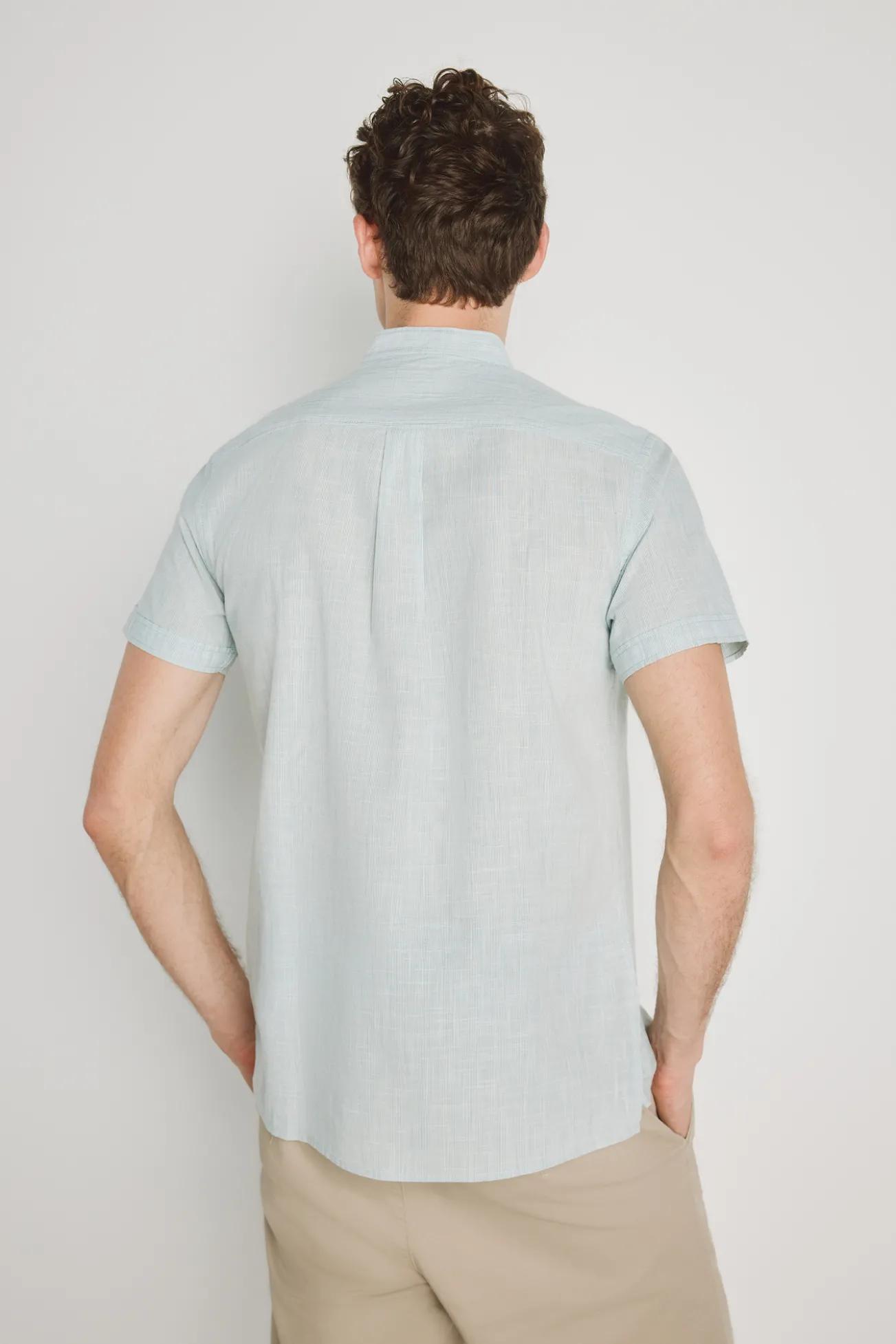 Camisa rayas manga corta