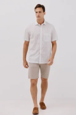 Camisa rayas manga corta