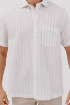 Camisa rayas manga corta