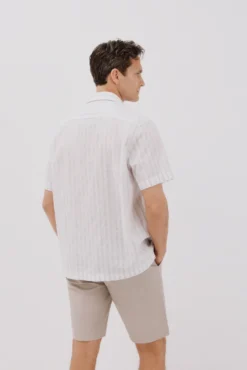 Camisa rayas manga corta