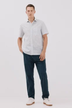 Camisa rayas manga corta