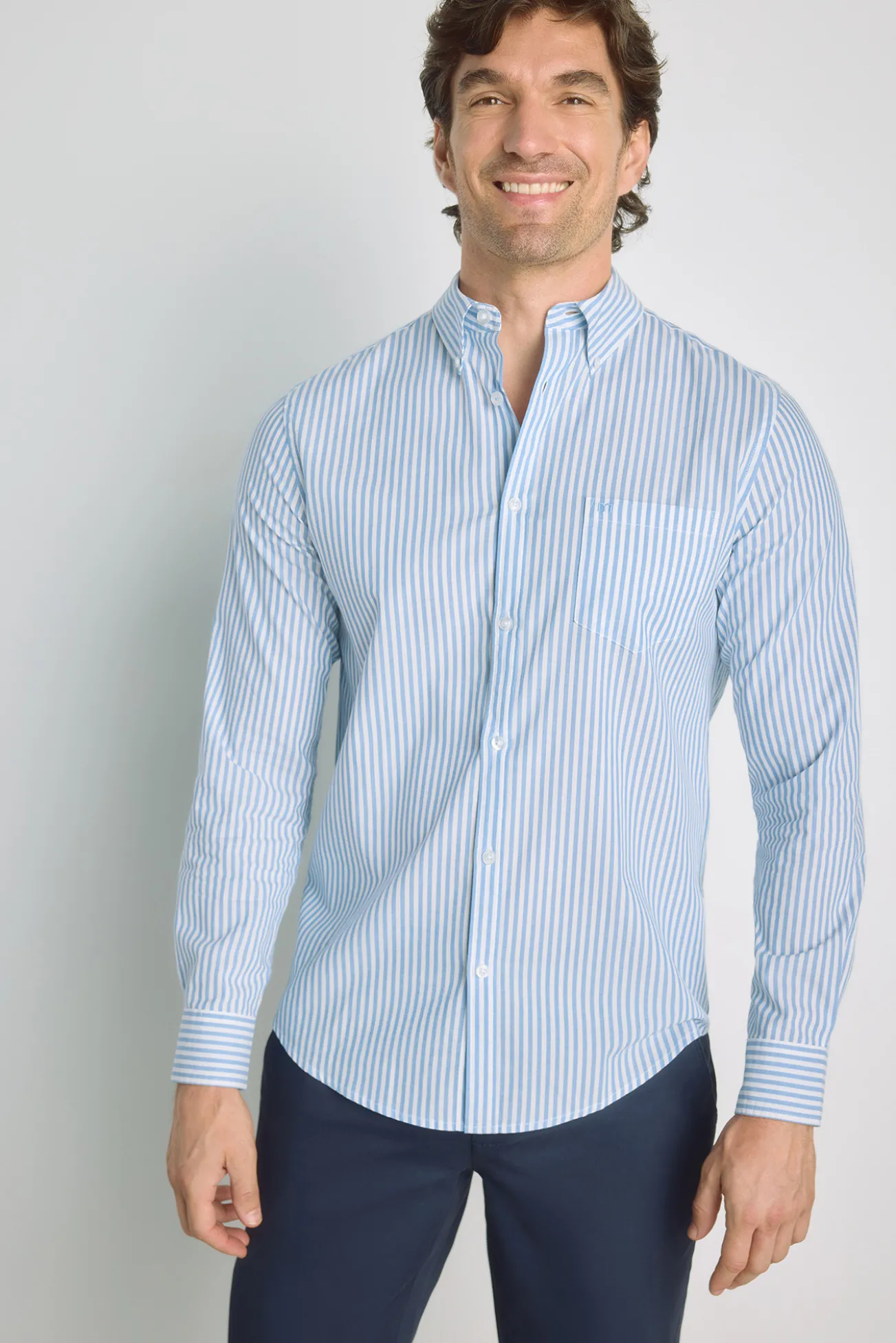 Camisa rayas manga larga