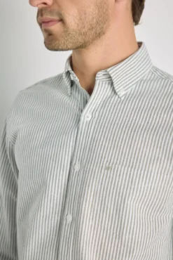 Camisa rayas manga larga