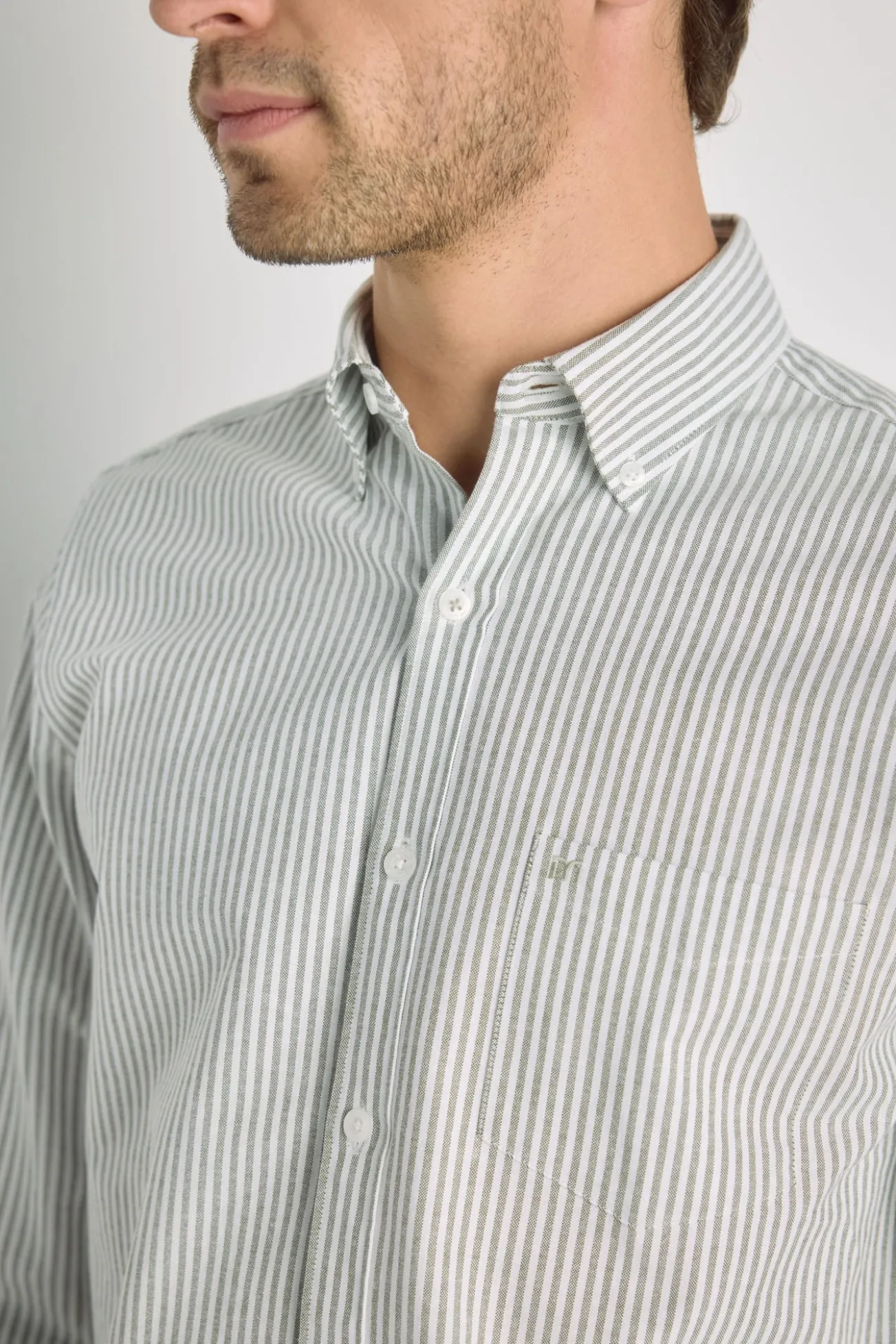 Camisa rayas manga larga