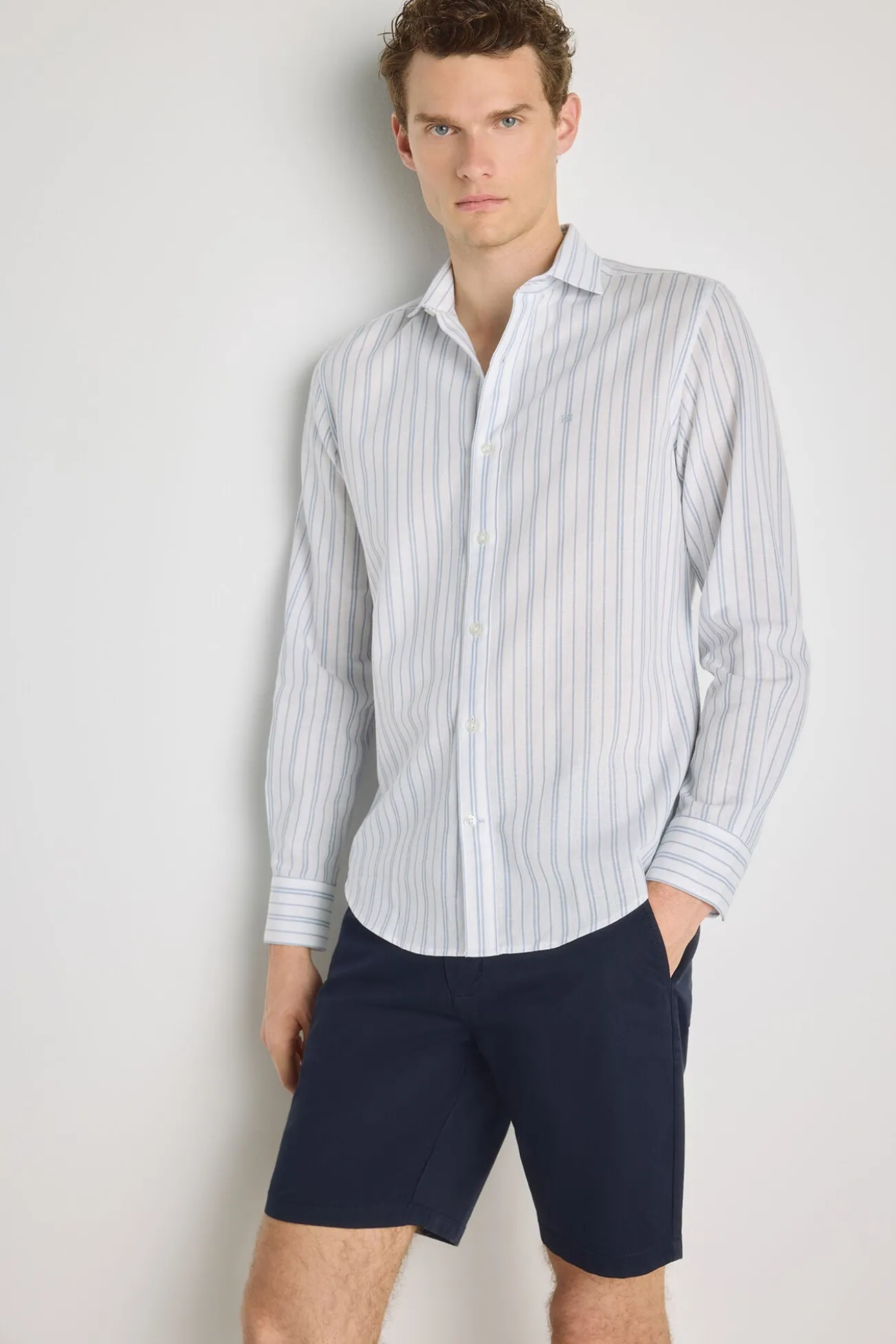 Camisa rayas manga larga