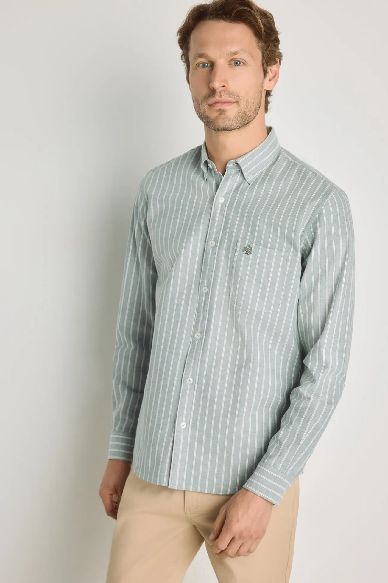 Camisa rayas manga larga
