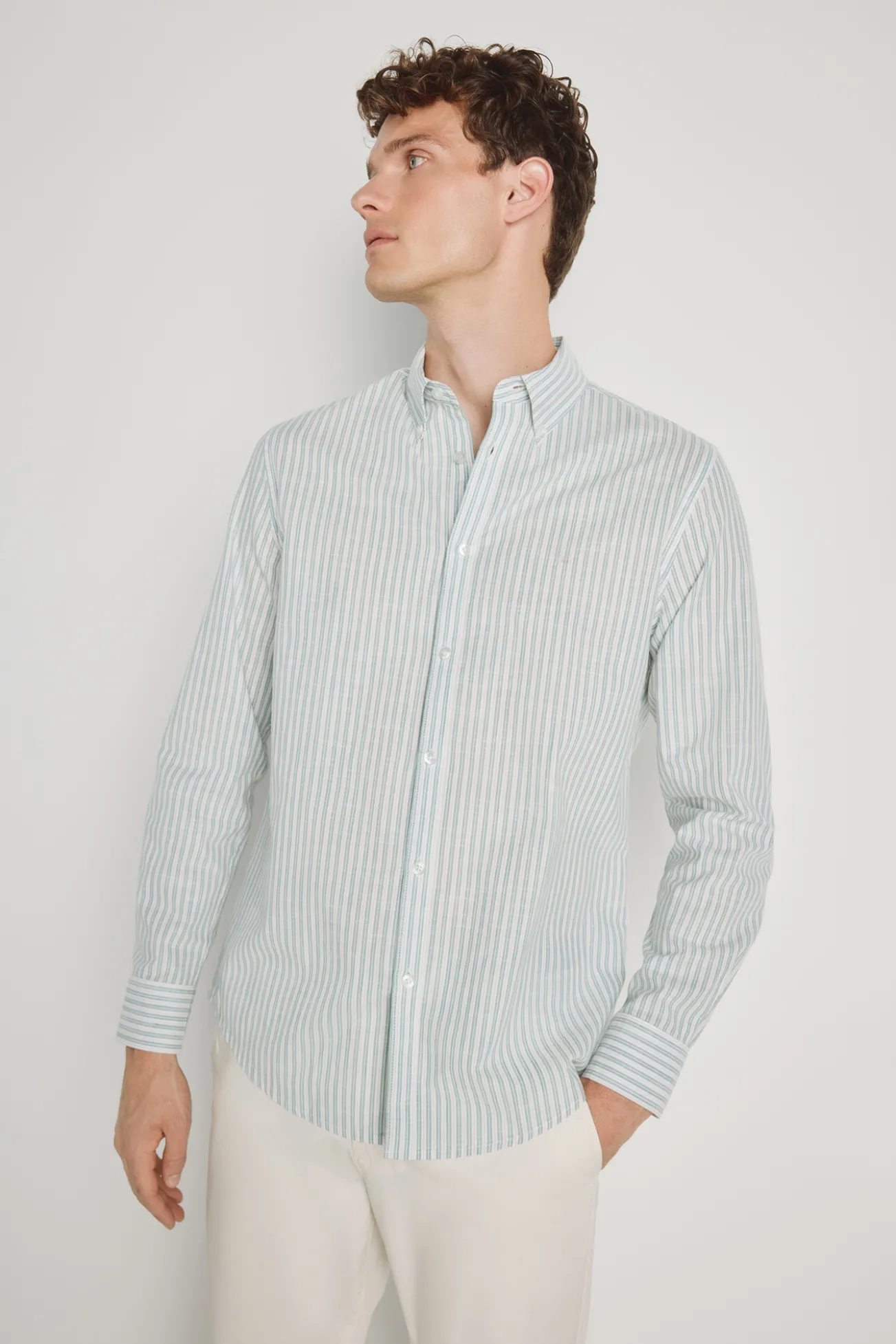 Camisa rayas manga larga