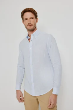 Camisa rayas manga larga