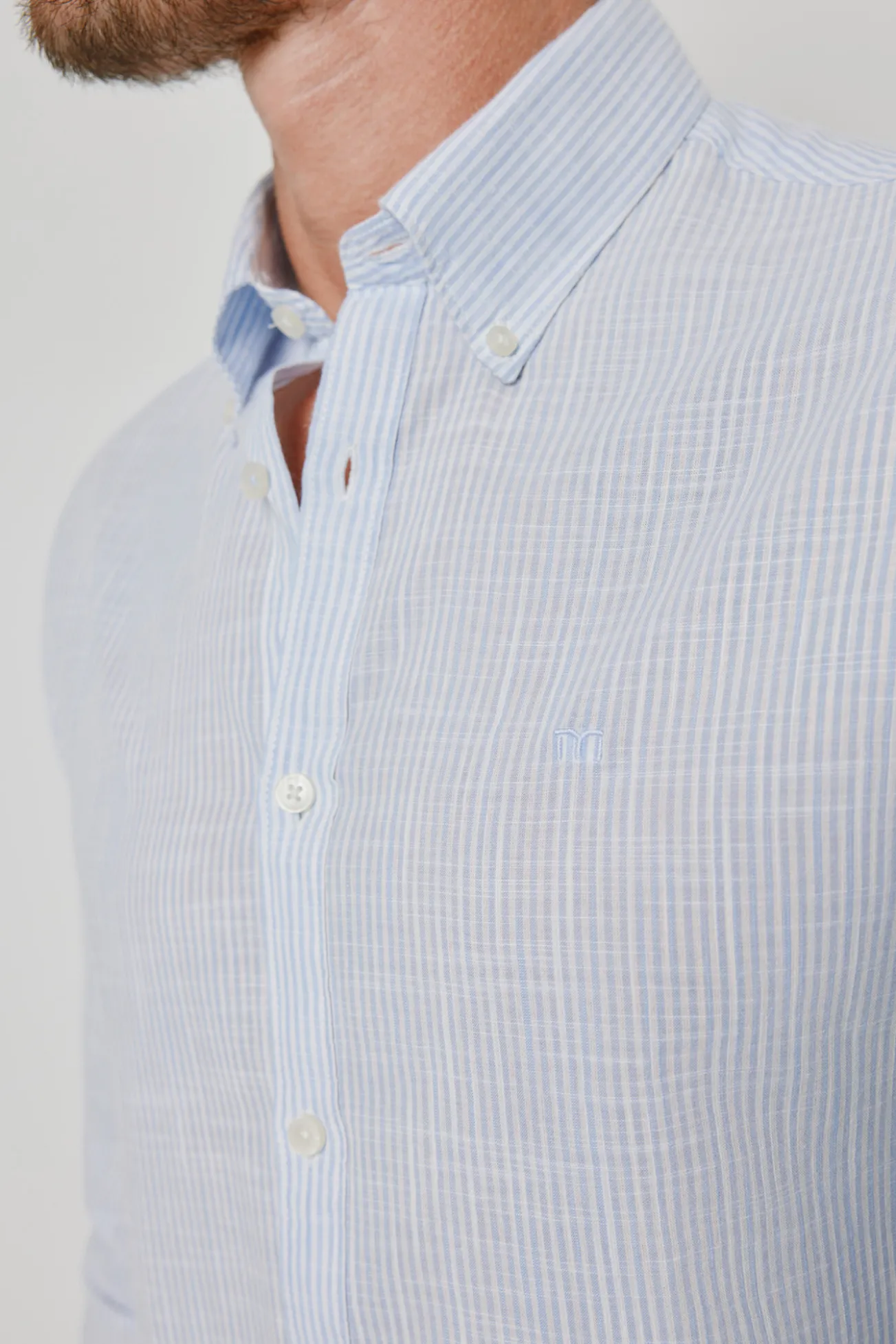 Camisa rayas manga larga