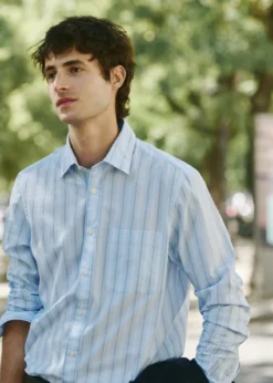 Camisa rayas popelín