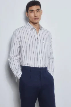 Camisa rayas tejido italiano