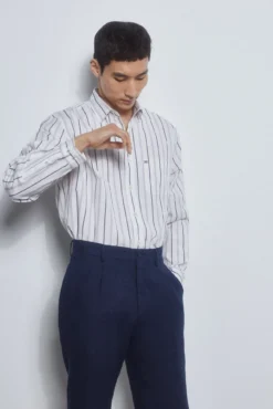 Camisa rayas tejido italiano