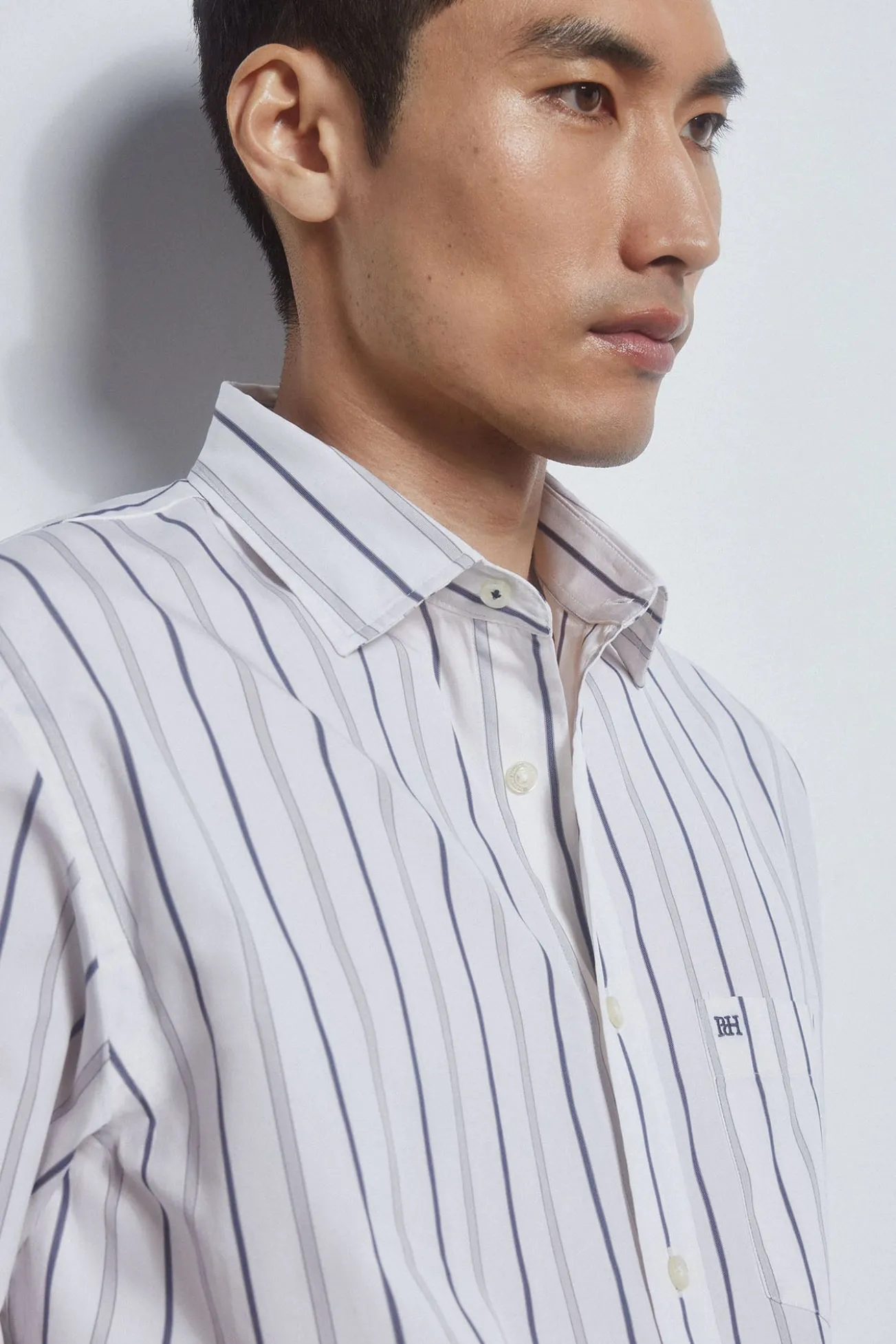 Camisa rayas tejido italiano