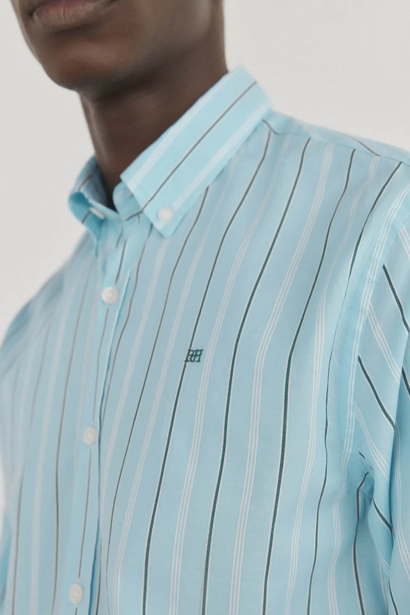 Camisa rayas tejido italiano