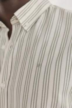 Camisa rayas tejido italiano
