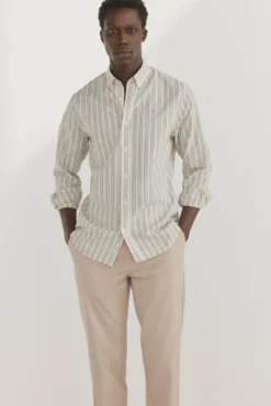 Camisa rayas tejido italiano