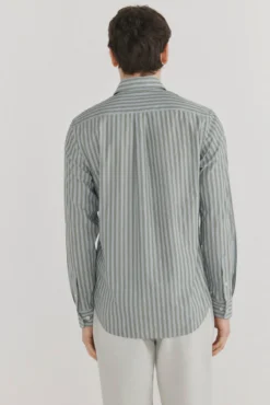 Camisa rayas tejido italiano