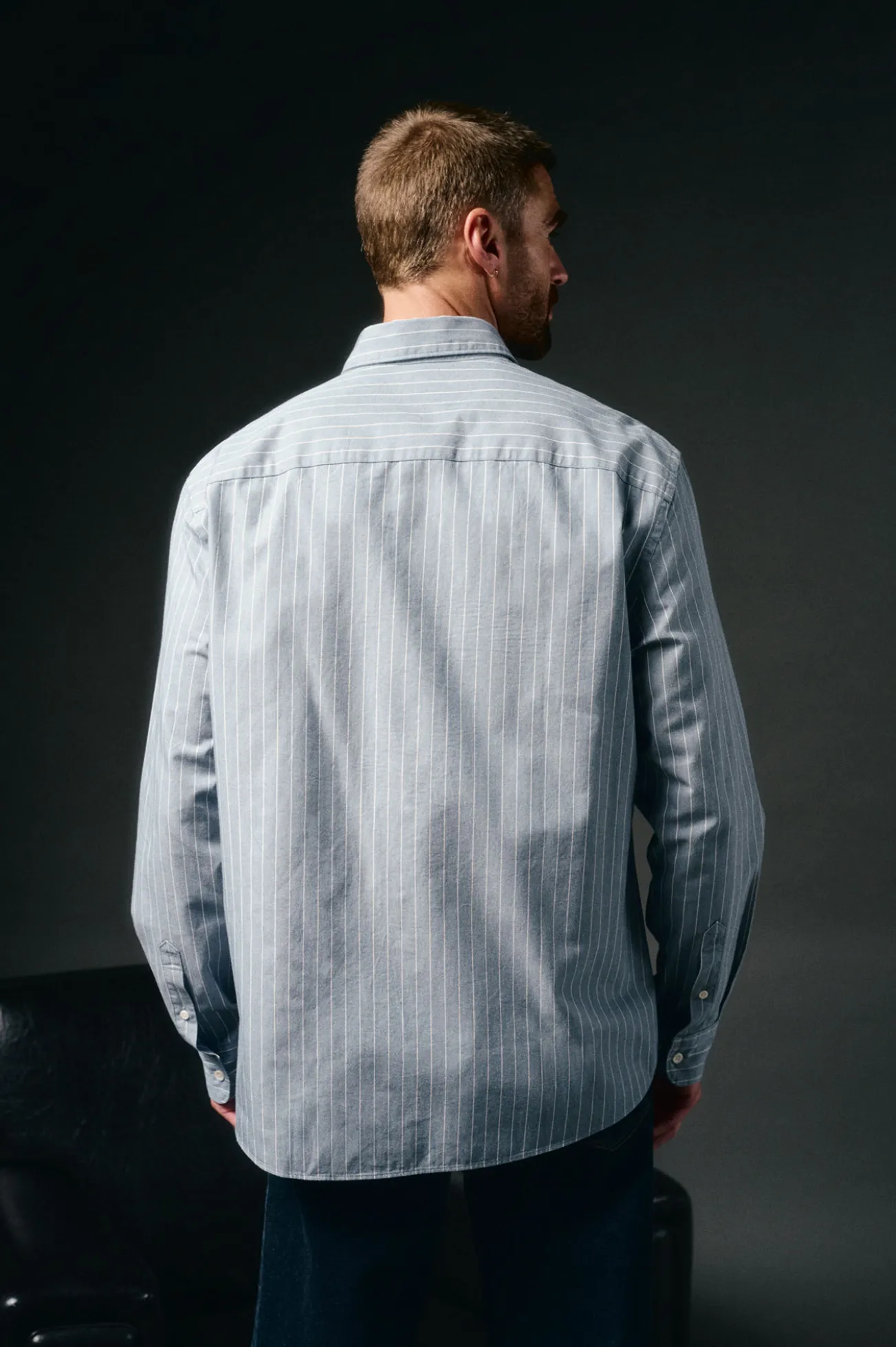 Camisa rayas twill