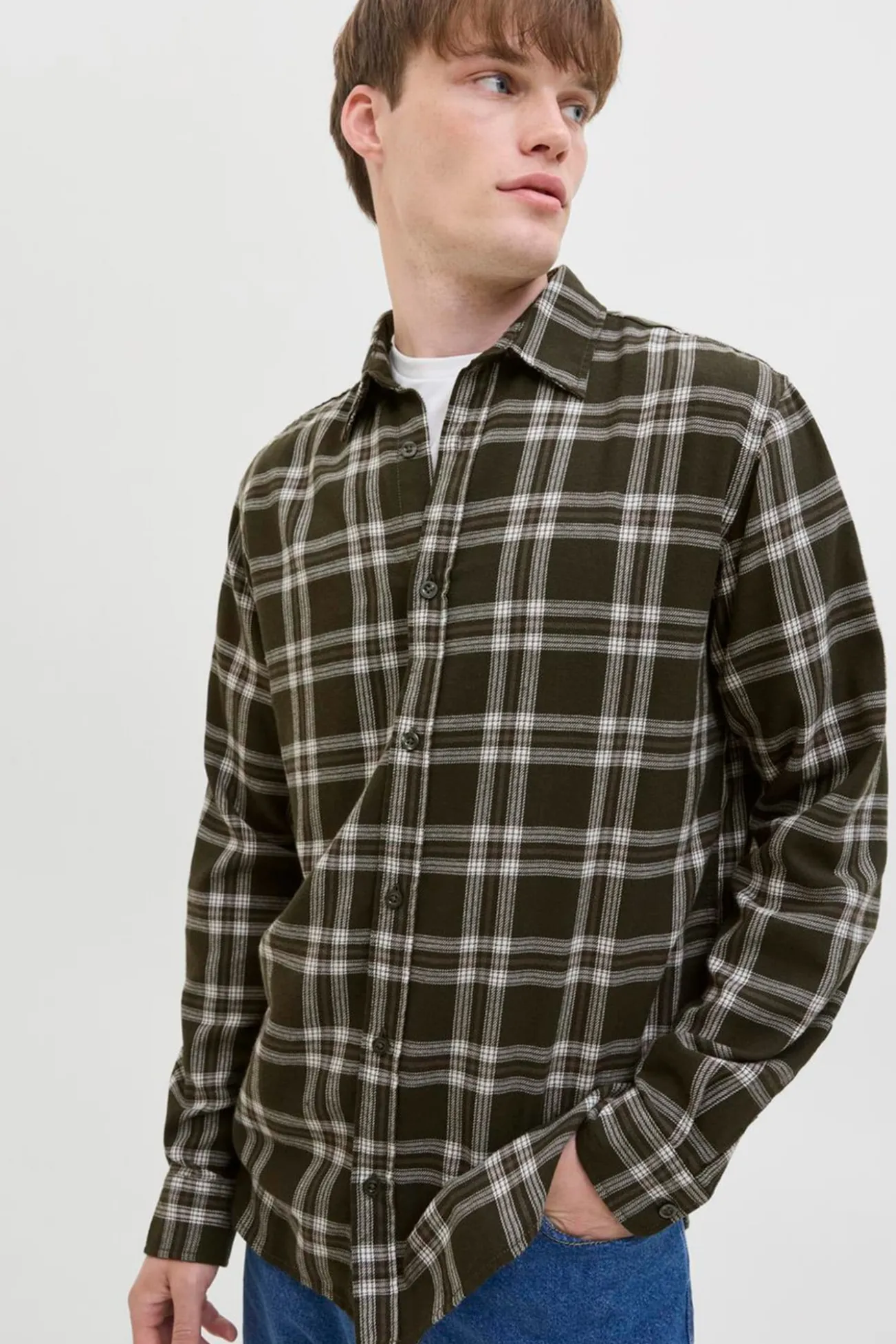 Camisa regular fit cuadros