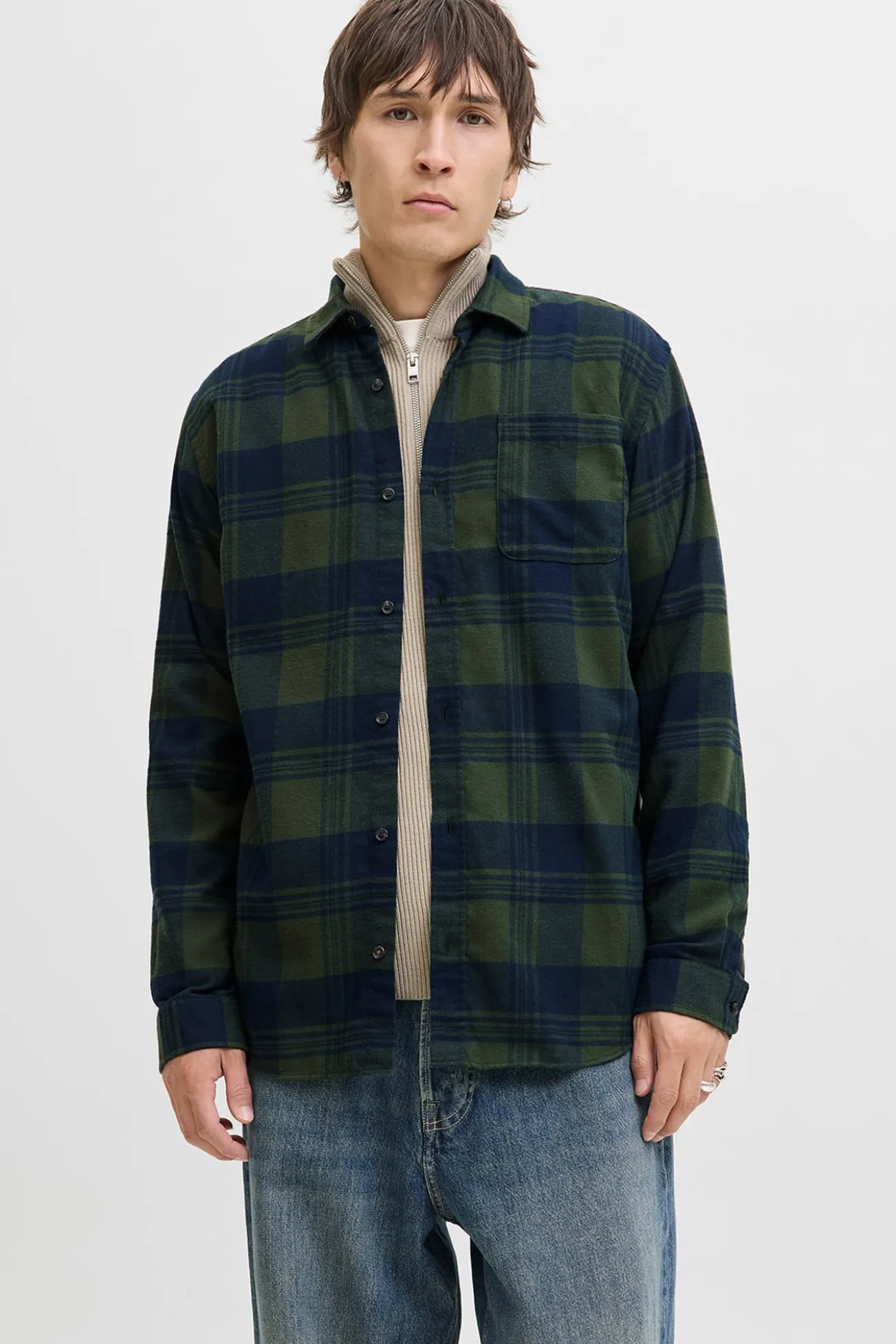 Camisa regular fit cuadros
