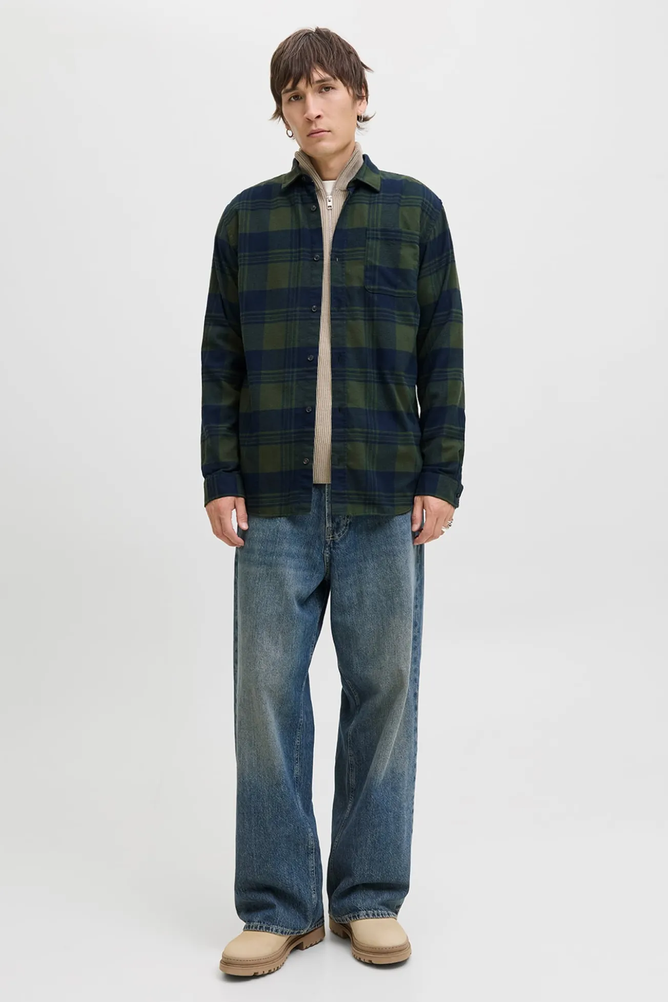Camisa regular fit cuadros