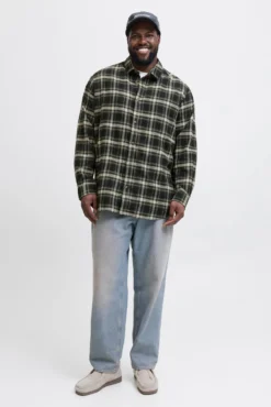 Camisa regular fit cuadros PLUS