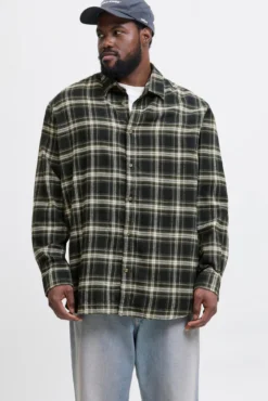 Camisa regular fit cuadros PLUS