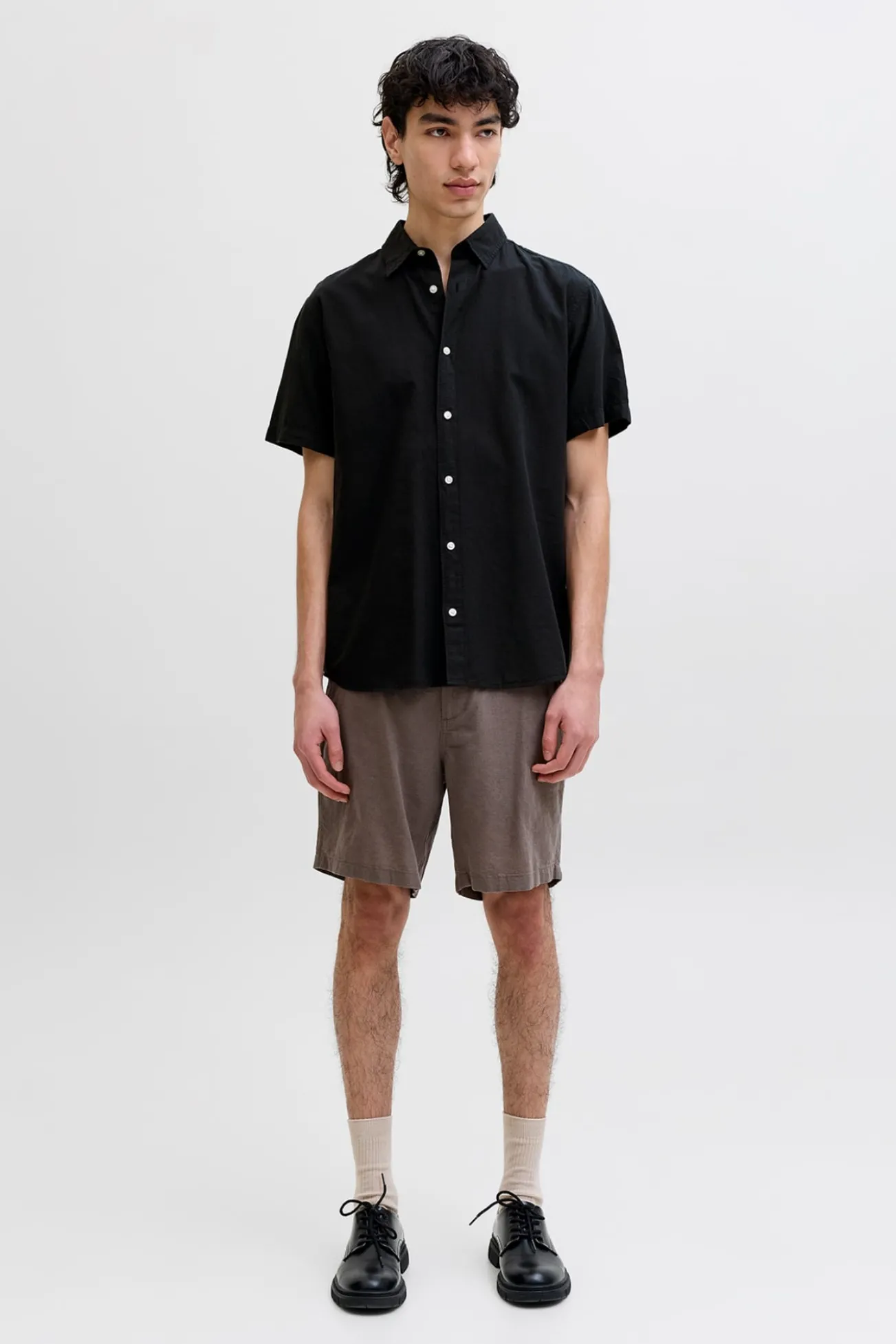 Camisa regular fit lino