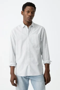 Camisa regular fit Oxford a rayas