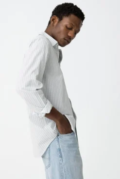 Camisa regular fit Oxford a rayas