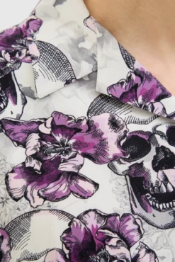 Camisa relaxed fit estampada