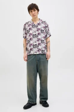 Camisa relaxed fit estampada