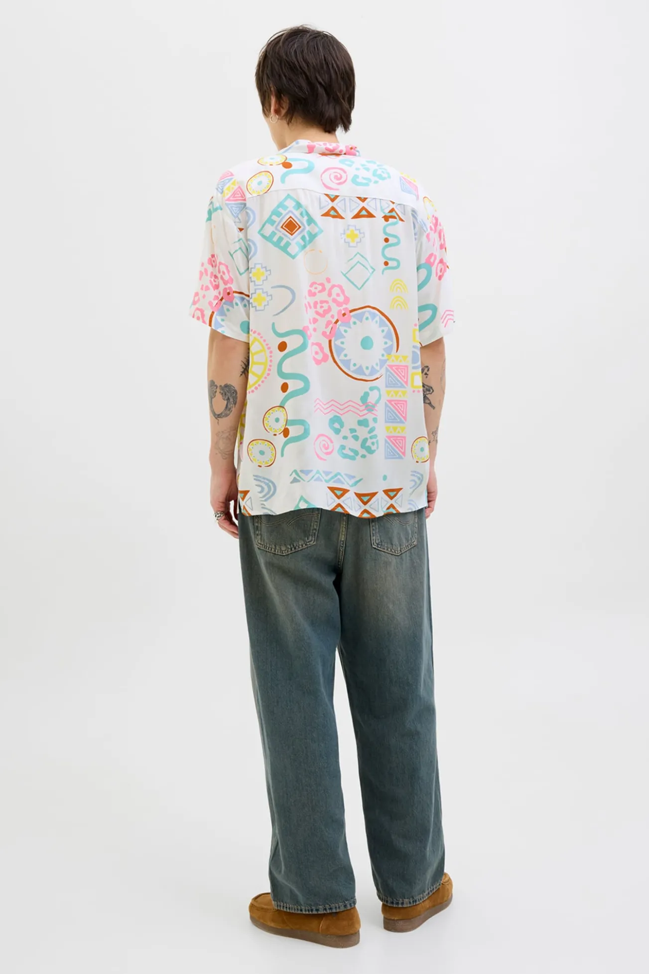 Camisa relaxed fit estampada