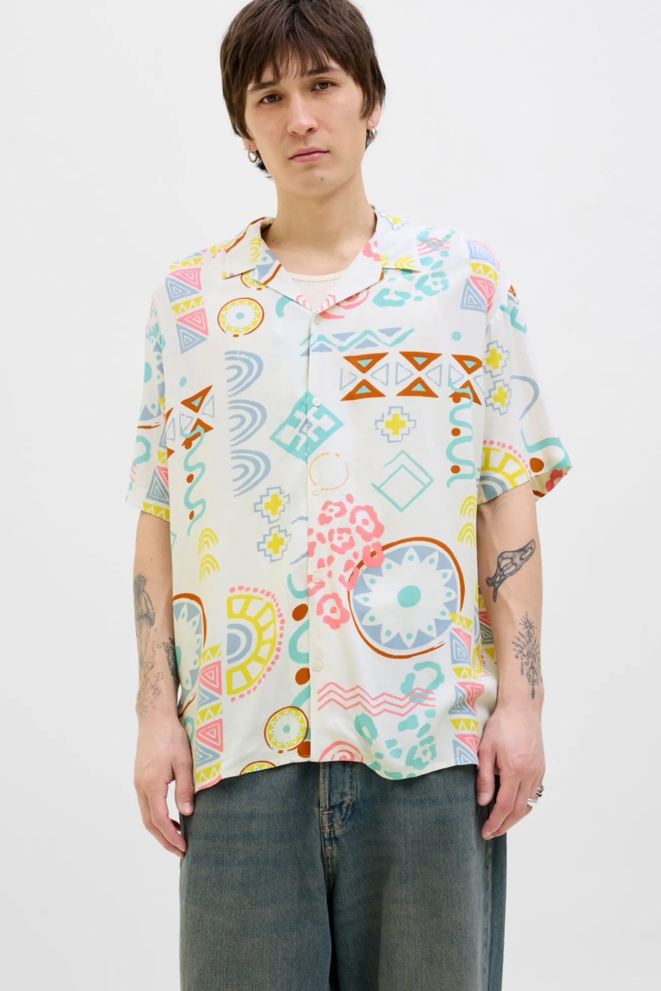 Camisa relaxed fit estampada