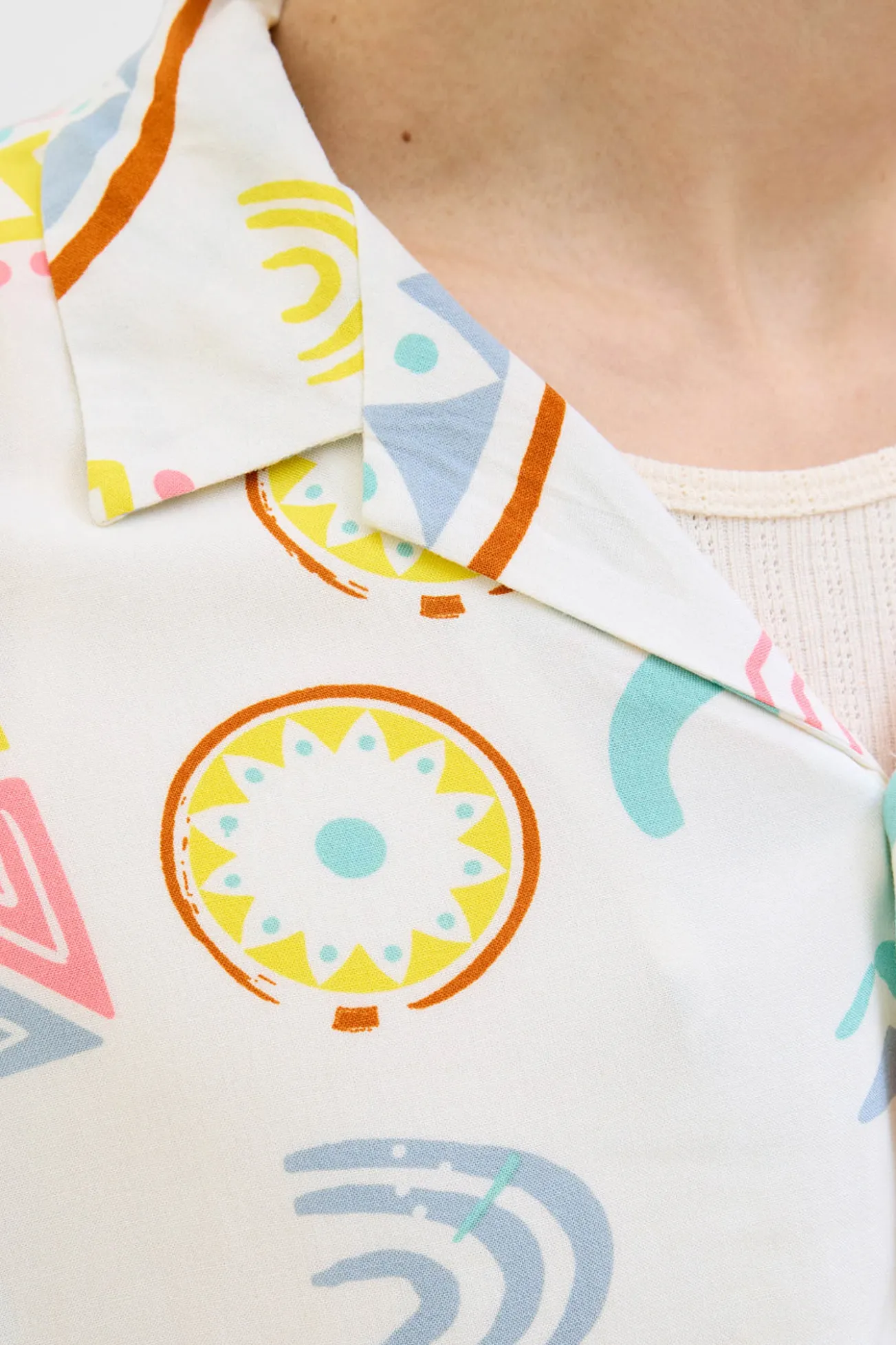Camisa relaxed fit estampada