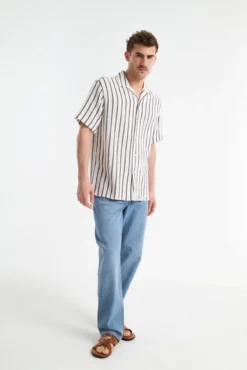 Camisa resort de manga corta