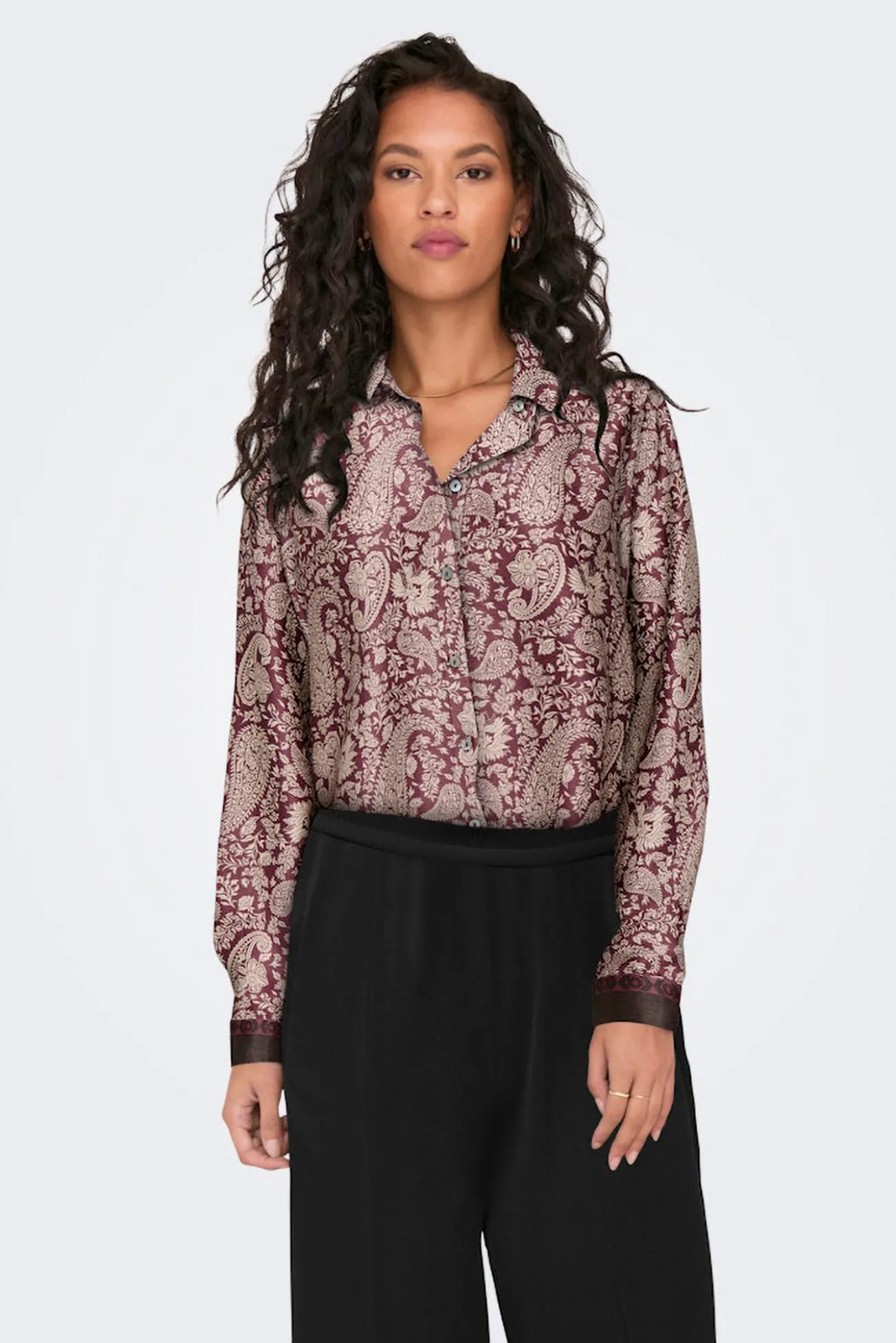 Camisa satinada