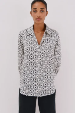 Camisa satinada