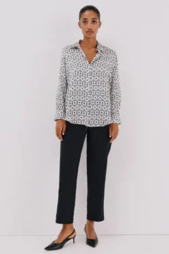 Camisa satinada
