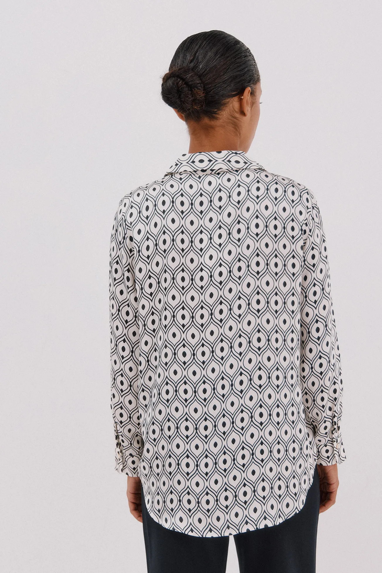 Camisa satinada