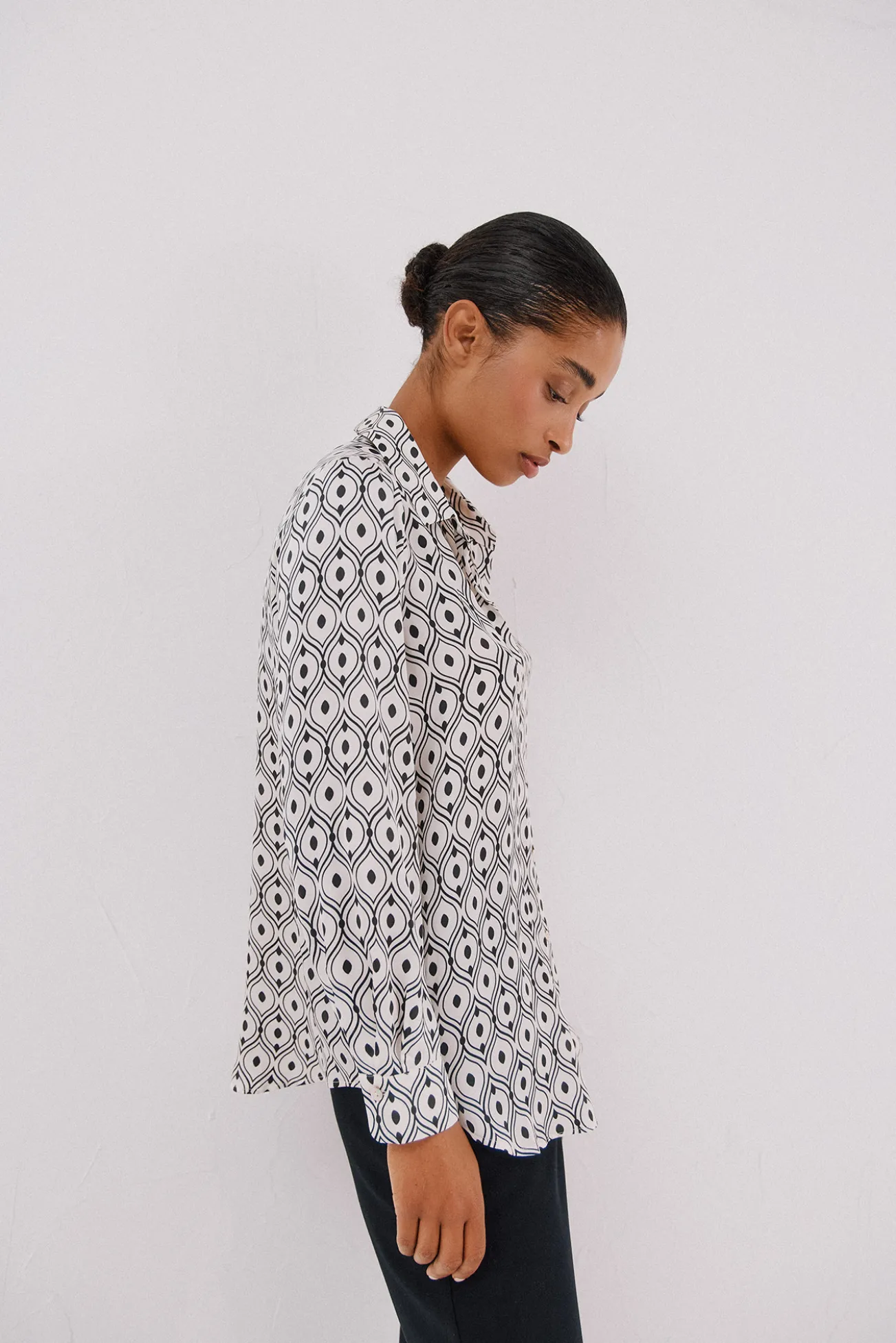 Camisa satinada