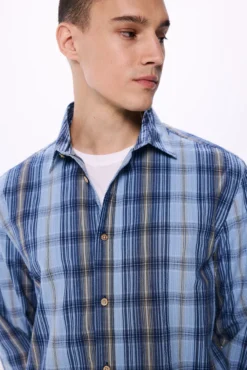 Camisa seersucker cuadros