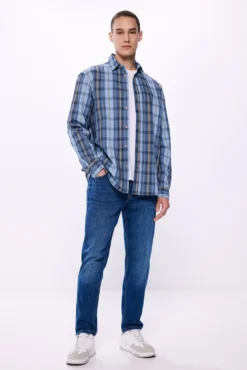 Camisa seersucker cuadros